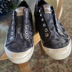 Coach Black Monogram Sneakers
